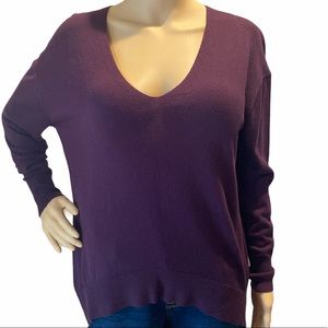 Express long sleeve high-low sweater